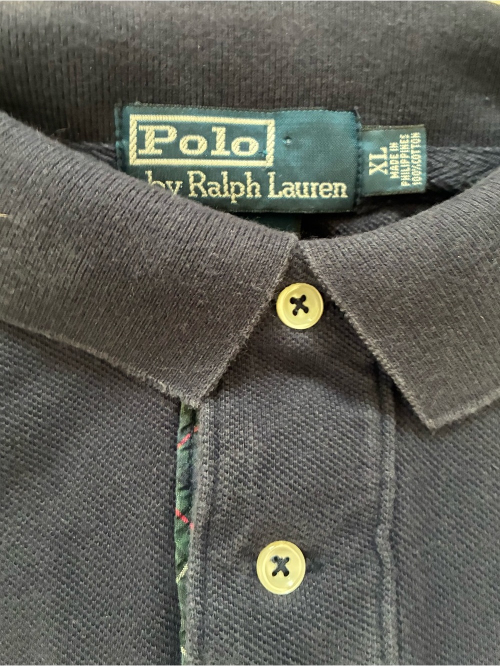 Vintage Polo by Ralph Lauren Long Sleeve Embroidered Rugby Polo - Picture 3 of 4